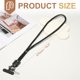thumbnail image 2 of Cordón para Teléfono Móvil, Cordón de 18.5 pulgadas, Correa Antirrobo Cruzada para Cuello, Cadena Universal Ajustable Larga con Pestaña para Mujeres, Funda de Teléfono Móvil, Negro, 2 of 7