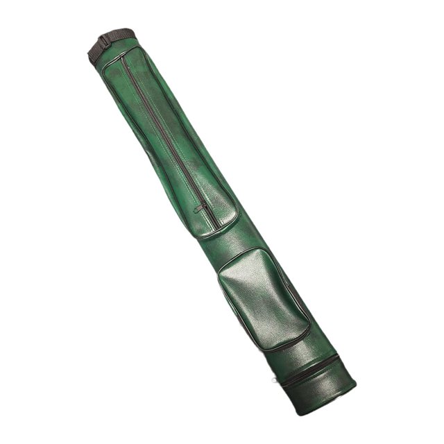 Lipstore Étui pour Queue de Billard, Sac de Rangement pour Queue de Billard en Cuir PU Accessoire Protecteur Vert