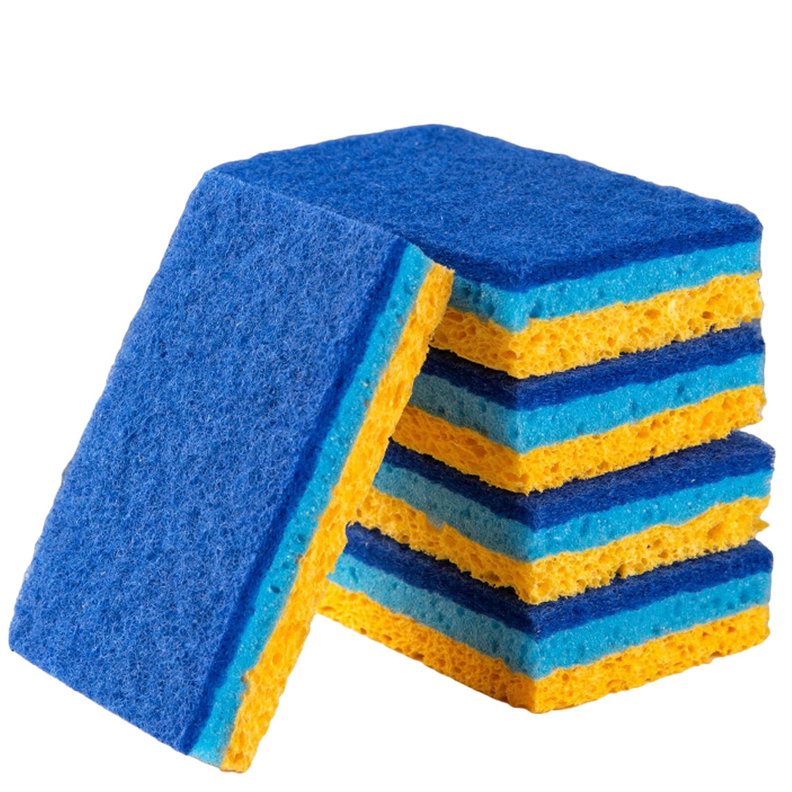 Kitchen Utensil Scrubber Pad and Combo Cellulose and Abrasive Two Sided  Sponge for Cleaning Utensils, Dishes, Cookware, Bathroom Stock Photo -  Image of coarse, cellulose: 281213008