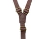 thumbnail image 5 of 110*15cm Y Back High Quality Wine Red Crack Face PU Leather Solid Fashion Unisex Suspenders Adjustable 3 Clip Retro Men Gift, 5 of 5