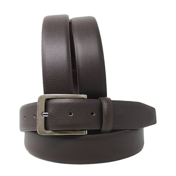 33-34 Men's Pebbled Leather 1 3/8" Wide Casual Jean Dress Belt 26AX01BR