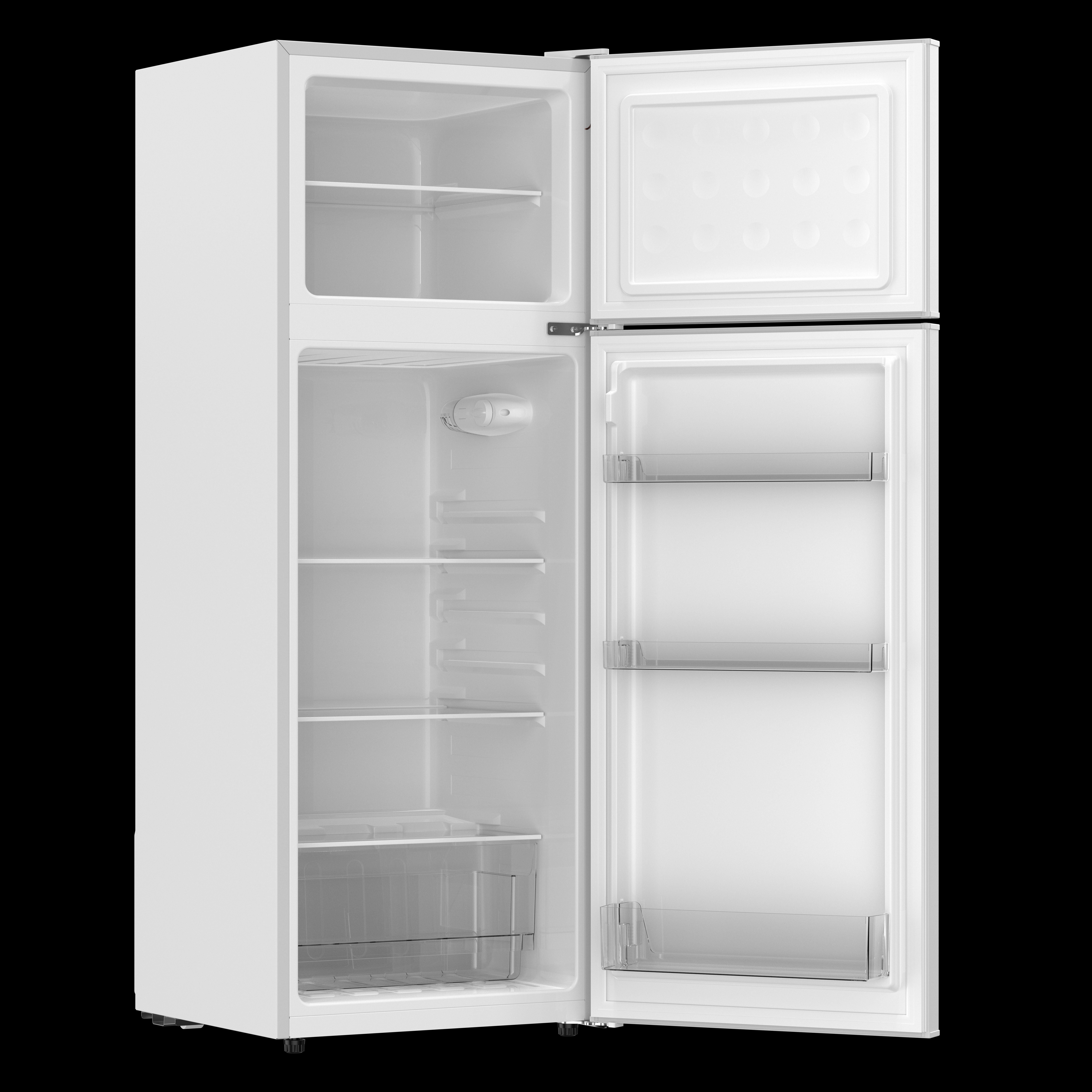 Frigidaire 7.5 Cu. ft. Retro Refrigerator, Apartment Size Fridge with Top Freezer, Rosegold White EFR768