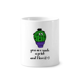 thumbnail image 1 of Eres un imbécil de cactus Cepillo de dientes titular de la pluma Mug de ceramica blanca taza 350ml, 1 of 2