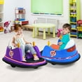 thumbnail image 2 of Costway 12V Vehicle 360° Spin Race Toy Kids Ride On Bumper Car with Remote Control Purple, 2 of 10