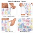 thumbnail image 5 of FORMRS Mens Swim Trunks Mesh Liner Quick Dry Casual Beach Board Shorts with Pockets, Sizes S-2XL, Colorful Gummy Bears Pattern, 5 of 9