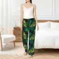 thumbnail image 4 of Fotbe Peacock Feathers2 Pantalones de Pijama para Mujer, Pantalones de Dormir, Pantalones Pj con Cordón y Bolsillos-X-Large, 4 of 6