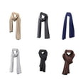 thumbnail image 3 of Minnieouse Bufandas femeninas Cachemira-como Mulitcolor Tamaño largo Invierno Cálido Mantón Envuelve Pañuelo de punto Amantes masculinos Regalo de Accesorios de disfraces Café Minnieouse AP013330-06, 3 of 6