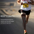 thumbnail image 3 of Extra Long Leg Support Knee Sleeves for Basketball, Football, Knee Pain, Exercise, 3 of 5