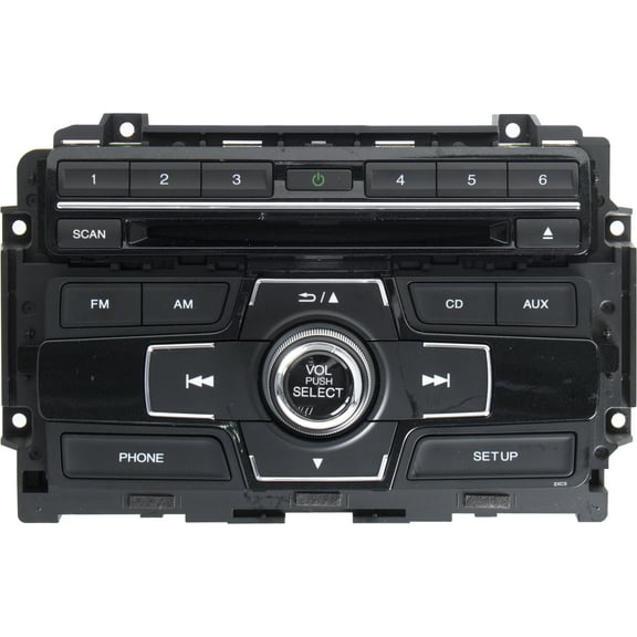 Restored 2013-2015 Honda Civic AMFM Radio Receiver CD Player Model 39100TR3A314 Face 2XC3 (Refurbished)
