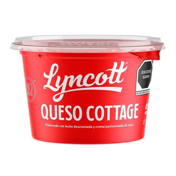 Queso cottage Lyncott 4% grasa 380 g