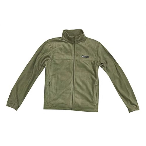 COLUMBIA Men Granite Mountain Fleece Full-Zip Logo Jacket (XL, Olive)