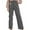 Grey, variant on GJSYRH Corduroy Pants Women Straight Leg Elastic Waist Work Pants Casual Loose Ankle Jeans Vintage Teacher Pants with Pockets