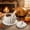 White L, variant on Konghyp Ceramic Pumpkin Stew Cup, Waterproof Soup Cup, Multi-Use Dessert Bowl, Kitchen Cookware, Ideal for Steamed Eggs, Gift for Thanksgiving and Halloween
