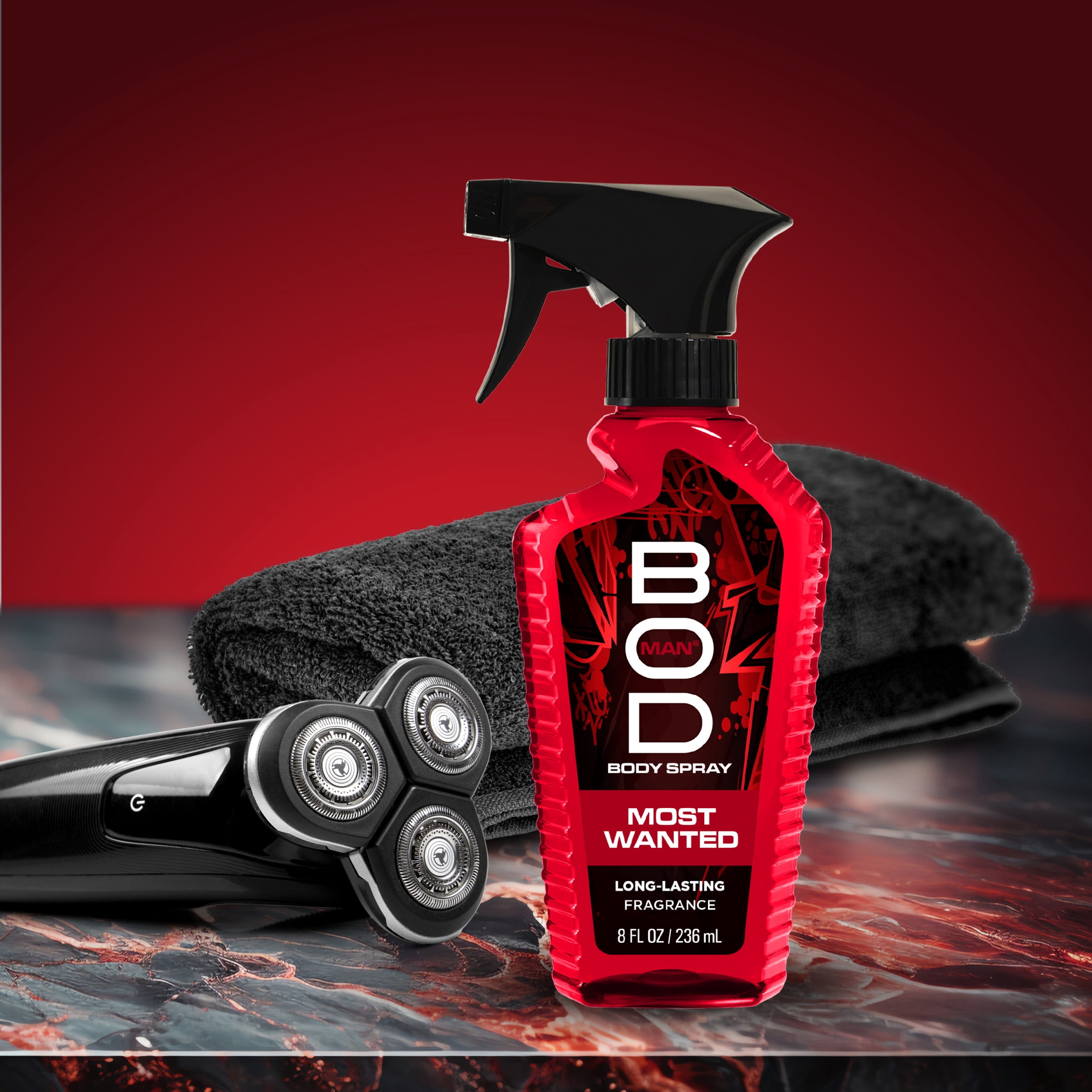 BOD Man Fragrance Body Spray, Most Wanted, 8 fl oz