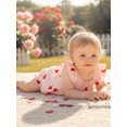 thumbnail image 4 of Gzhioc Infant Baby Girls Valentine's Day Outfits 3 6 12 18 24 Months Heart Print Flying Sleeve Smocked Tops and Ruffled Shorts Summer 2 Piece Set, 4 of 9