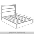 thumbnail image 6 of Castle Place Classic Metal Platform Bed, Queen Size, Black, 6 of 7