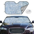 thumbnail image 2 of Balery White Bule Glitter Print Car Windshield Sun Shade,Windshield Sunshade for Car Pickup Truck SUV Accessories-Small, 2 of 7