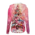 thumbnail image 5 of Coats for Women Christmas Printed Hooded Long Sleeved Loose Oversized Casual Sweatshirt,Womens Coats Plus Size Multicolor XL, 5 of 5