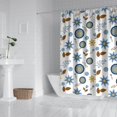 thumbnail image 2 of Pioneer Flower Floral Print Pattern Shower Curtain 84x72in, Bathroom Decorative Shower Curtain Set with 12 Hooks, Waterproof Washable, 2 of 6
