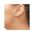 thumbnail image 2 of White Diamond Accent 14kt Gold-Plated Dangle Earrings, 2 of 3