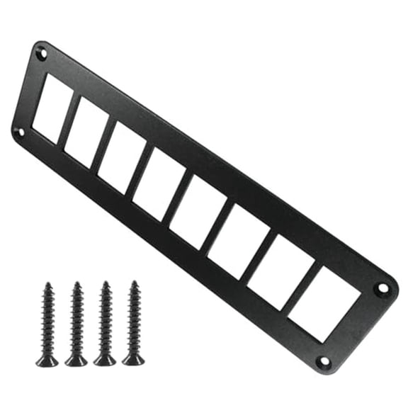 8 Gang Rocker Switch Panel Housing Holder, Aluminum Housing Bracket With Screw