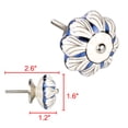 thumbnail image 2 of 1 x Hand Painted Ceramic Door Knobs Drawer Wardrobe Cupboard Pull Handles #7, 2 of 7