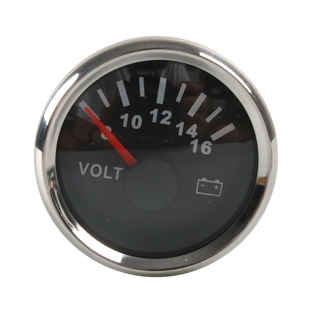 Bootvoltmeter, 52 Mm Scheepsspanningsmeter 8-16 V Aanwijzer 7 Kleuren