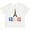 AA-White, variant on Inktastic France Eiffel Tower Flag in Text Boys or Girls Toddler T-Shirt