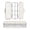 Simple Rocket Ships Pattern, variant on Plastic Pencil Box Large Capacity Pencil Boxes Clear Boxes with Snap-Tight Lid Stylish Office Supplies Storage Organizer Box Simple Rocket Ships Pattern