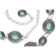thumbnail image 4 of Women's Western Oval Concho Turquoise Stone Chain Belt, 4 of 4