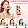 thumbnail image 3 of 2025 New Selfie Stick Tripod with Fill Light,Selfie Stick Tripod with Fill Light, Phone Selfie Stick ，Durable Stainless Steel Design, Bluetooth Remote Control, and Stable Three-Legged Support  (Pink), 3 of 16