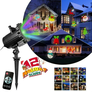 MaRainbow Multi-color LED Lanscape Projector Lights Halloween Holiday Lighting, with 12 Switchable Patterns 7"