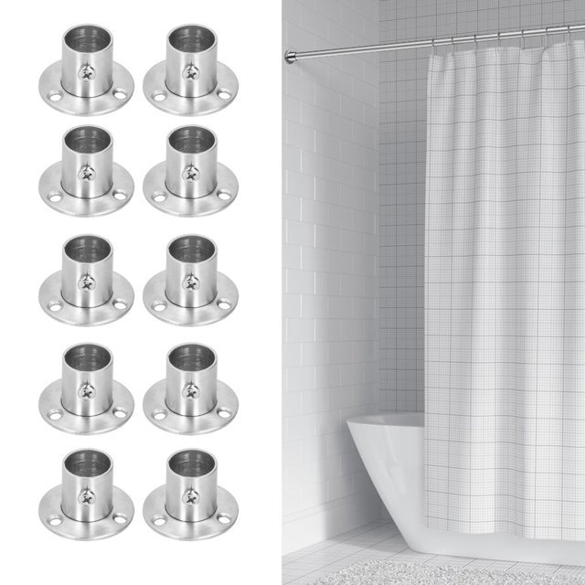 Support de Bride de Tige, Résistance à la Corrosion Pratique Support de Tube de Garde-Robe Pratique pour Armoire de Lit