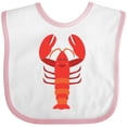 thumbnail image 3 of Inktastic Lobster Cute Ocean Creature Boys or Girls Baby Bib, 3 of 4