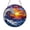 Acrylic 3.5 Inch, variant on Round Ocean Sunset Scene Stained Glass Window Hanging Decor2001
