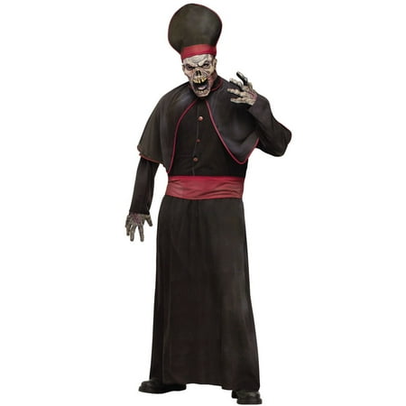 Zombie Priest Men's Adult Halloween Costume, One Size, (44)