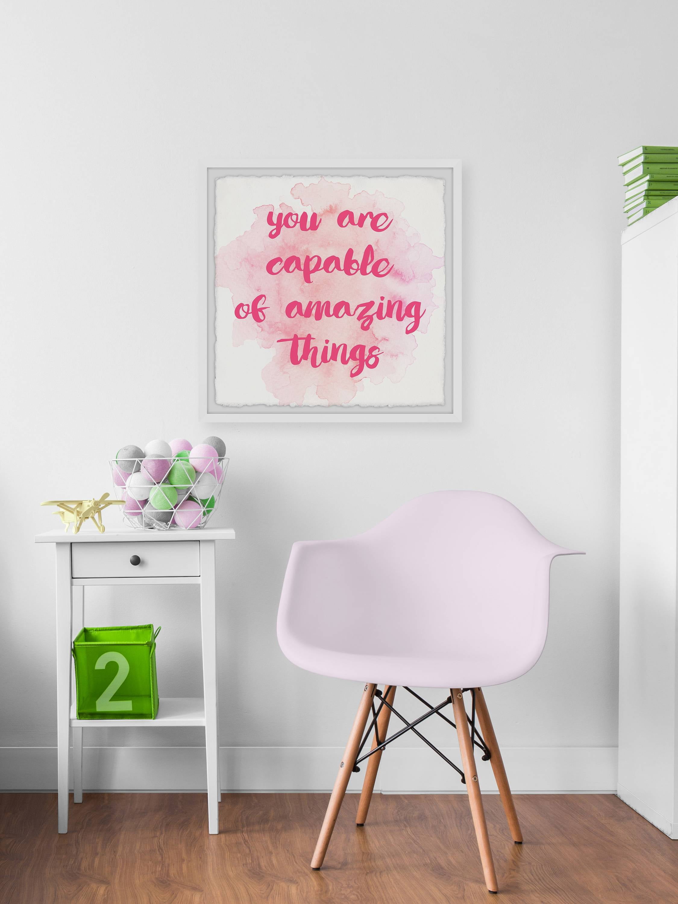 Marmont Hill You Are Capable Framed Wall Art
