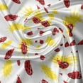 thumbnail image 7 of Ambesonne Ladybugs Valance & Curtain, Summer Inspired Bugs, 55"x36", Red Black Yellow, 7 of 7