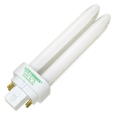 - Litetronics 49690 - L-12165 13W T4 D G24Q-1 2700K 4-PIN Double Tube 4 Pin Base Compact Fluorescent Light Bulb