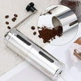 thumbnail image 3 of Manual Coffee Grinder with Adjustable Setting - Conical Burr Mill & Brushed Stainless Steel - Burr Coffee Grinder for , Drip Coffee, Espresso, French Press, Turkish Brew,1 x Coffee Grinder,silver, 3 of 8