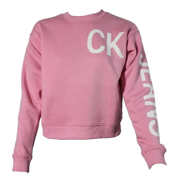 Sudadera Calvin Klein Ck Mujer Casual Moda Comodo rosa L Calvin Klein 42M7387 657