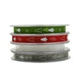 thumbnail image 2 of 20 Metros de Impresa Cinta de Poliéster para Decoración de Navidad Envoltura de Regalos Verde, 2 of 6