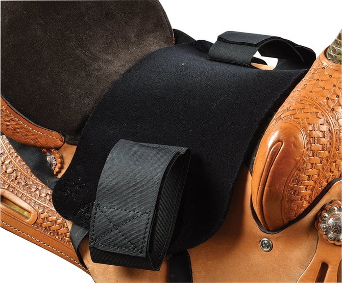 Horse XSMALL Western Sure Grip Saddle Seat Cover Adjustable Leg Bands