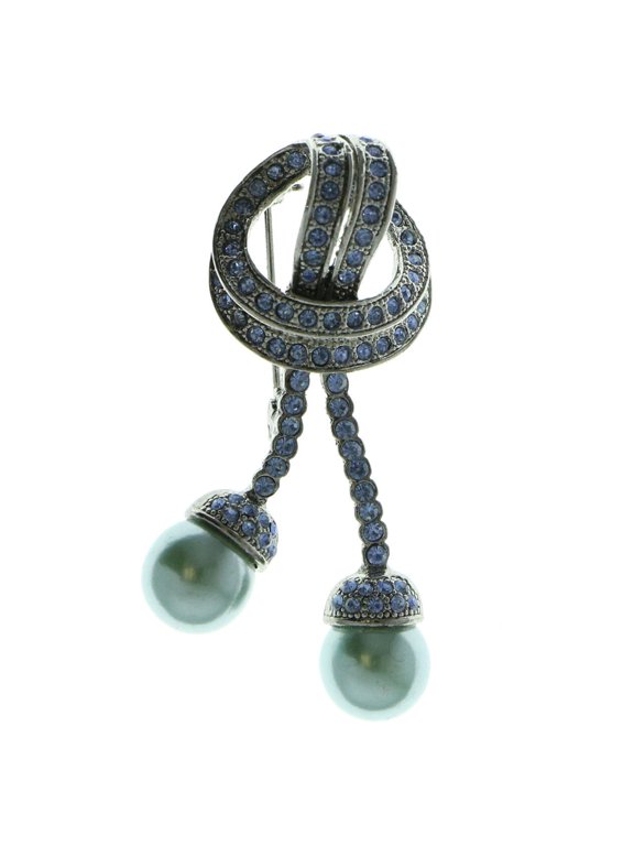 Brooch-Pin Gray/Blue