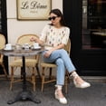 thumbnail image 6 of Cushionaire Bonita Platform Espadrille Wedge Sandals for Women, Closed Toe Lace Up Ankle Wrap Dressy Everyday Womens Heels, 6 of 20