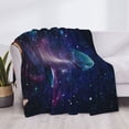 thumbnail image 3 of Fotbe Planets Stars And Galaxies1 Manta de Franela con Estampado, Manta Ultrasuave para Cama, Sofá, Auto, Hipoalergénica y Antibolitas-50"x40", 3 of 6