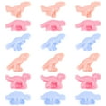 thumbnail image 1 of 18pcs Colorful Dough Dinosaur Toys Dinosaur Plastic Molds for Clay Modeling (Random Color), 1 of 8