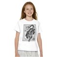 thumbnail image 3 of Japanese Tiger Tattoo Line Art Crewneck T Shirts Boy Girl Teen Brisco Brands S, 3 of 5