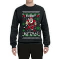 thumbnail image 2 of Wild Bobby Merry Blitzmas, Football Christmas Sweater Design | Holiday Unisex Crewneck Sweatshirt, 2 of 5