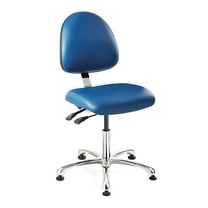 Bevco Cleanroom Task Chair,Vinyl,Blue 9051MC4-BLV